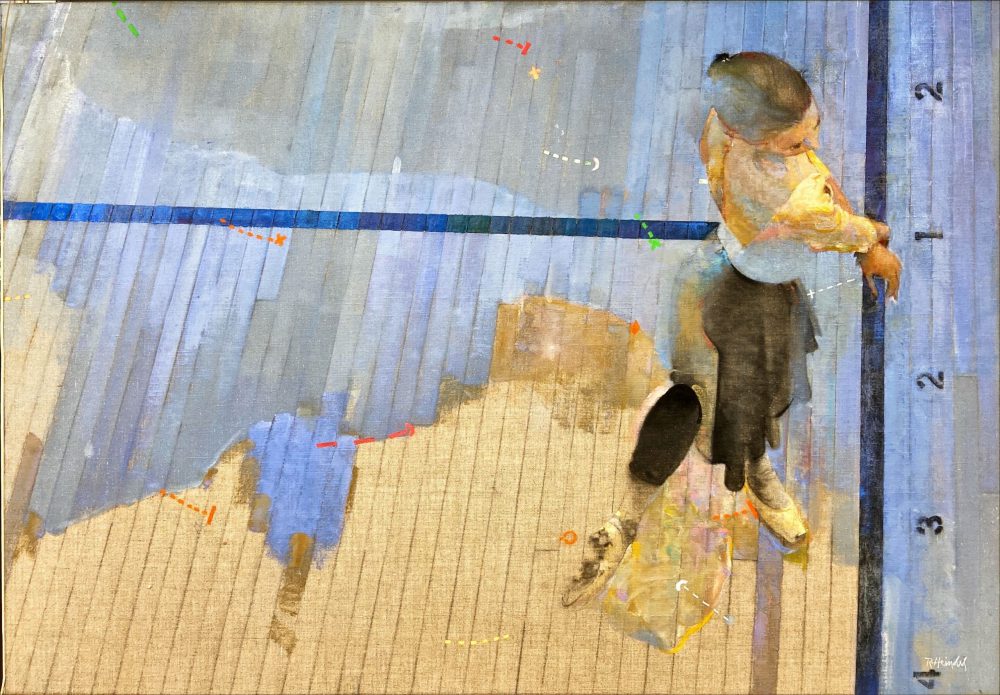 《1－2－3》1981年 / 油彩、キャンバス / 67×94cm