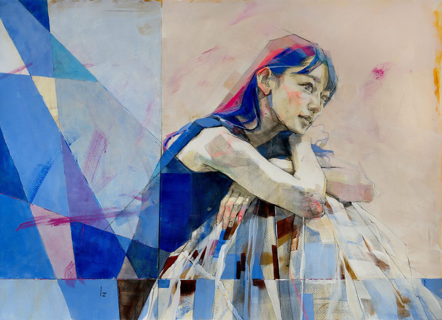 《After the Grey Ⅱ》2026年 / ミクストメディア、紙 / 56×78cm