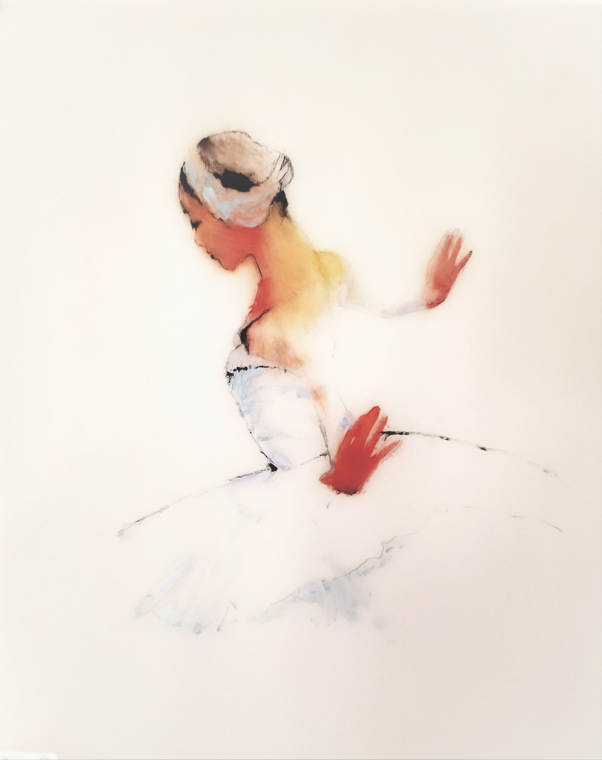 《White Swan Ⅱ》2018年 / 油彩、キャンバス / 51.5×40cm