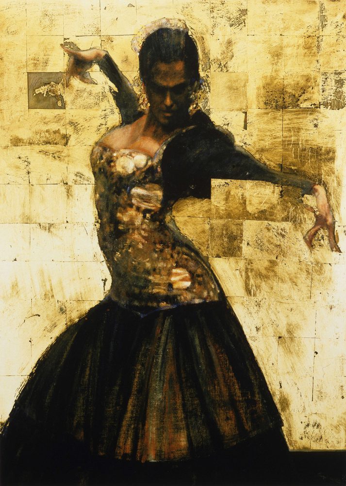 《Flamenco Gold / フラメンコ ゴールド》ジクレ版画 / 63.5×45.5cm