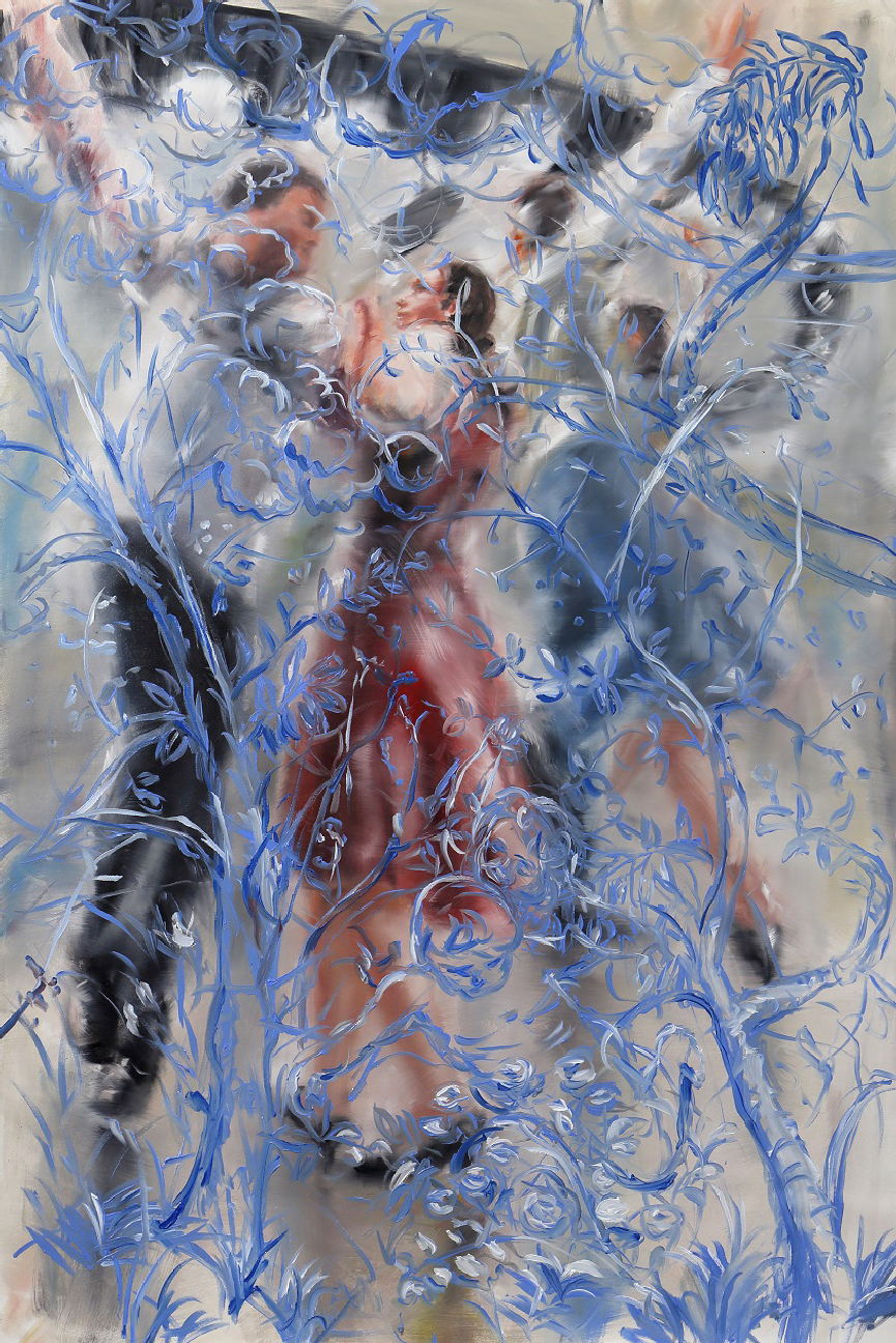 《ブルーダンス》油彩、キャンバス / 150×100cm