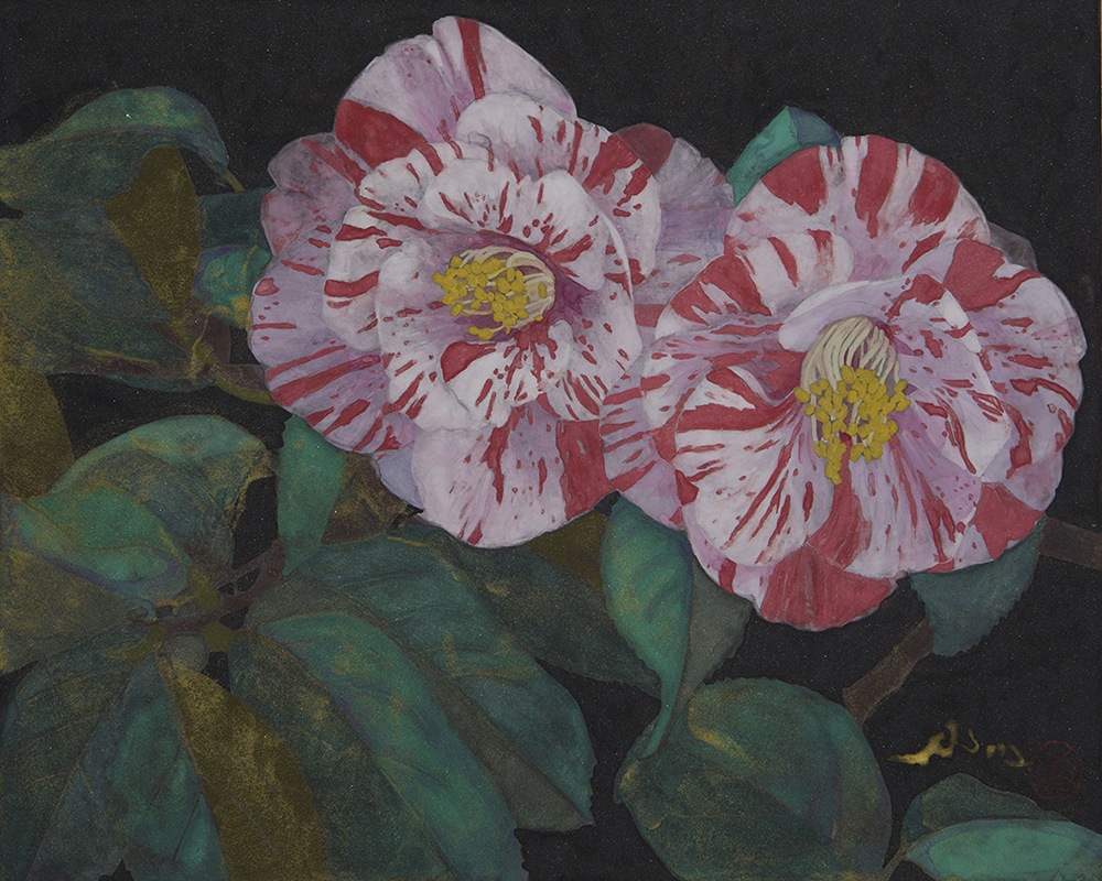 《絞》紙本彩色 / 22×27cm